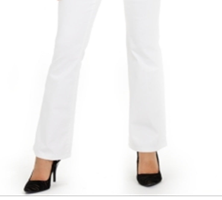 Calça jeans feminina Bootcut da INC International Concepts - Branca, tamanho 6