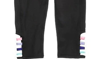 Ideology Big Girl's Cage Capri Leggings Black Size-S 7/8