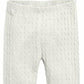 Legging texturizada infantil First Impressions para meninas, branca, tamanho 3 T