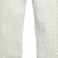 Legging texturizada infantil First Impressions para meninas, branca, tamanho 3 T