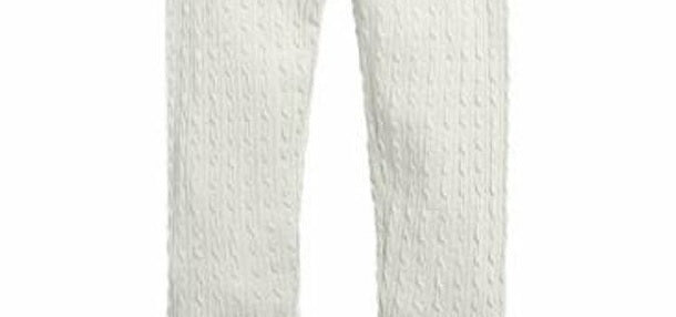 Legging texturizada infantil First Impressions para meninas, branca, tamanho 3 T