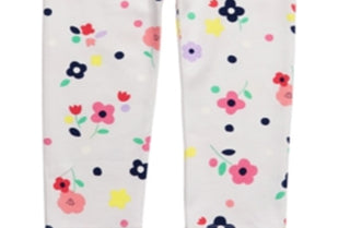 Leggings elásticas para bebês meninas First Impressions, brancas, tamanho 6-9 M
