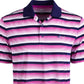Camisa polo listrada masculina Attack Life By Greg Norman Roadmap, roxa, tamanho G
