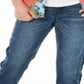Calça jeans elástica de corte reto e slim fit Big Boy's Sutton da Epic Threads, azul, tamanho 12