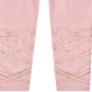 Leggings com laço brilhante para meninas Epic Threads, rosa, tamanho 2T