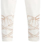 Leggings com laços para meninas Epic Threads, tamanho 5, branca