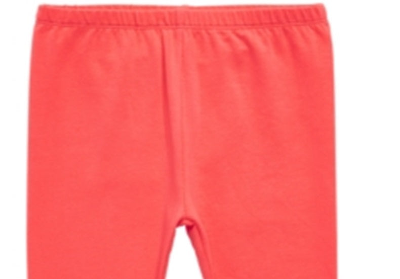 Leggings com acabamento em laço para meninas First Impressions, tamanho laranja -3T