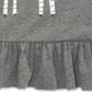 Blusa com babados e estampa de zebra First Impressions para bebês meninas, cinza, tamanho 3-6 M