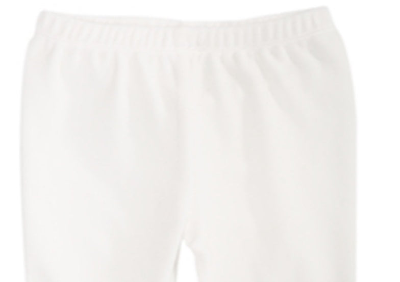 Leggings de veludo para bebê First Impressions para meninas, tamanho 4, branco