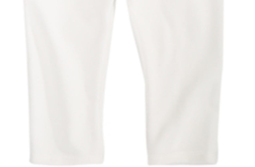 Leggings de veludo para bebê First Impressions para meninas, tamanho 4, branco