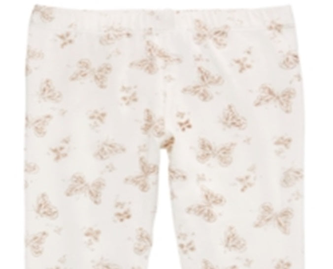 Leggings de borboletas brilhantes para meninas Epic Threads, tamanho 4T/4, branca