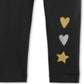 Legging CartersToddler Girl's Hearts and Star Foiled Cinza Tamanho 3T