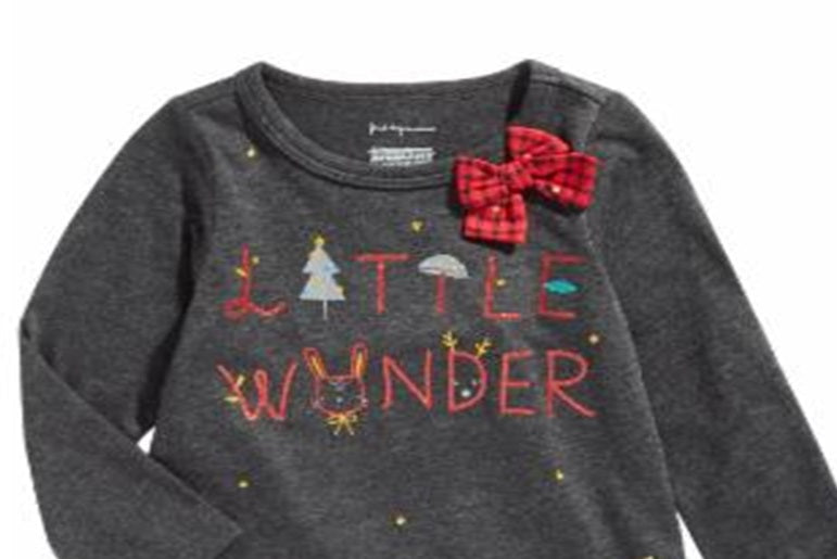 Camiseta infantil First Impressions Little Wonder para meninas, tamanho 4T, cinza