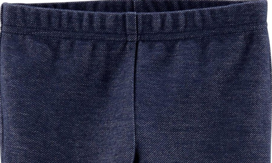 Leggings Carter's Infantil para Meninas, em Malha Elástica Essencial, Azul, Tamanho 5, T