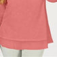 Top de chiffon feminino Style &amp; Co com bainha rosa, tamanho pequeno G