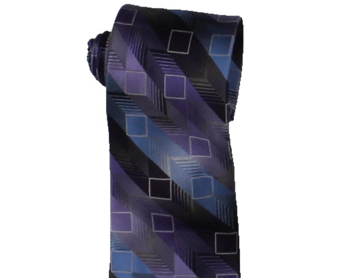Gravata profissional de seda masculina Van Heusen, roxa, tamanho regular