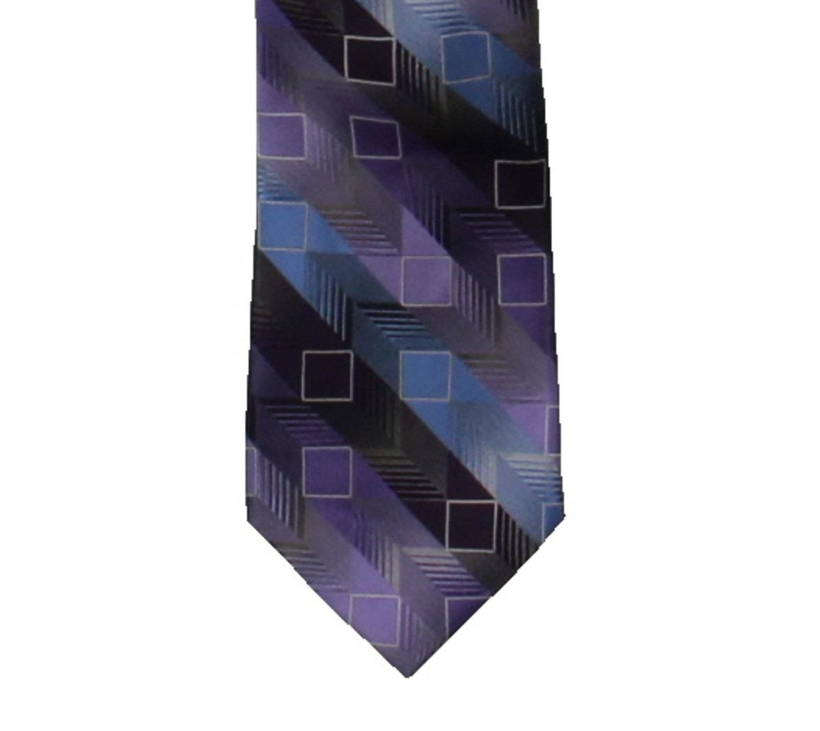 Gravata profissional de seda masculina Van Heusen, roxa, tamanho regular