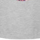 Camiseta Ideologia para Meninas com Costas Fechadas, Cinza, Tamanho 5
