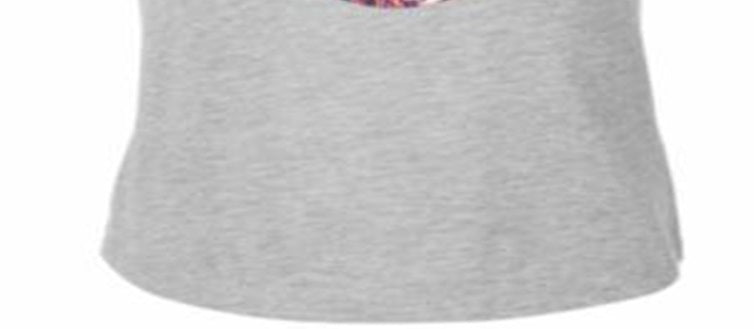 Camiseta Ideologia para Meninas com Costas Fechadas, Cinza, Tamanho 5