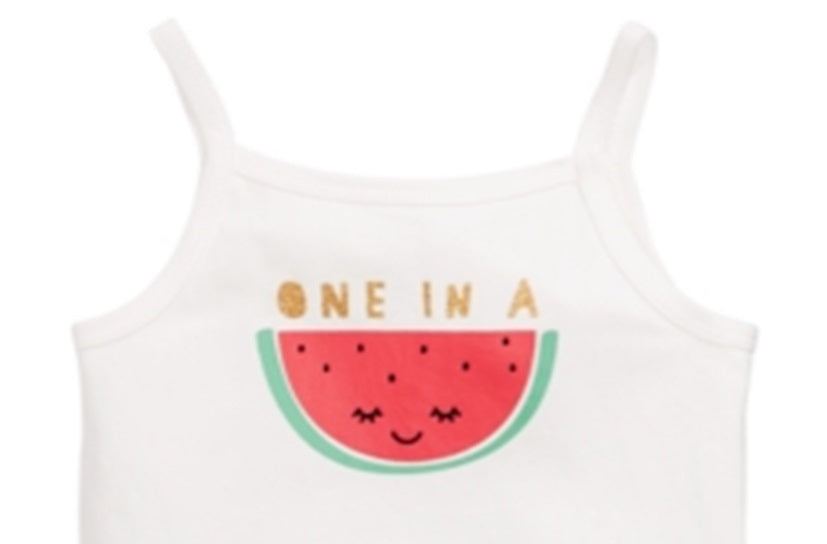 Body Melancia para Menina First Impression Branco Tamanho 6-9M