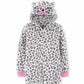 Pijama Carter's Little &amp; Big Girl's 1 peça estampa de leopardo rosa tamanho 6