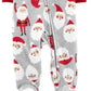Carter's Kid's Print Santa Fleece Footie Cinza Tamanho RECÉM-NASCIDO
