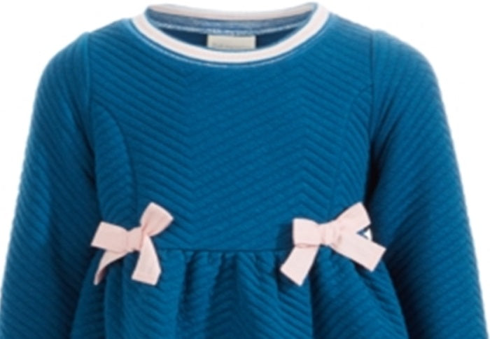 Vestido acolchoado para bebê menina First Impressions azul tamanho 3-6 meses