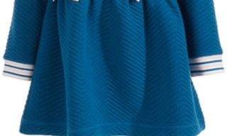 Vestido acolchoado para bebê menina First Impressions azul tamanho 3-6 meses