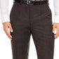 Ralph Lauren Masculino Ultraflex Windowpane Xadrez Clássico Ajuste Elástico Calça Separada Marrom Tamanho 34X32