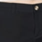 Shorts chino femininos Maison Jules com frente lisa, preto, tamanho 16