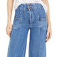 Calça jeans feminina Midnight City Denim cintura alta perna larga azul tamanho 29 da Free People
