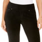Calça skinny de veludo cotelê feminina Style &amp; Co, preta, tamanho X-S