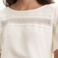 Camiseta Levi's Noe Lace Contrast Feminina Branca Tamanho XL