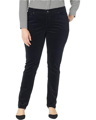 Ralph Lauren Women's Premier Straight Corduroy Jeans Black Size 18W