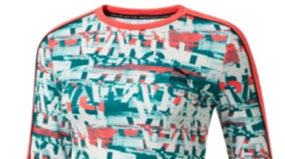 Blusa curta de manga comprida Puma Be Bold feminina rosa tamanho XL