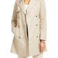 Casaco trench coat feminino clássico liso Charter Club marrom tamanho pequeno