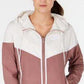 Jaqueta Nike Windrunner Feminina Manga Longa Fecho de Zíper Capuz Branco Tamanho P