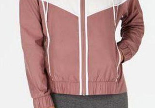 Jaqueta Nike Windrunner Feminina Manga Longa Fecho de Zíper Capuz Branco Tamanho P