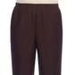 Calça feminina Alfred Dunner Classics com perna reta, marrom, tamanho 12
