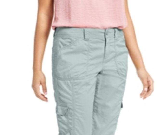 Calça Capri Cargo Feminina Style &amp; Co Verde Tamanho 10