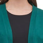 Tommy Hilfiger Cardigan Feminino Manga Botão Verde Tamanho X-G