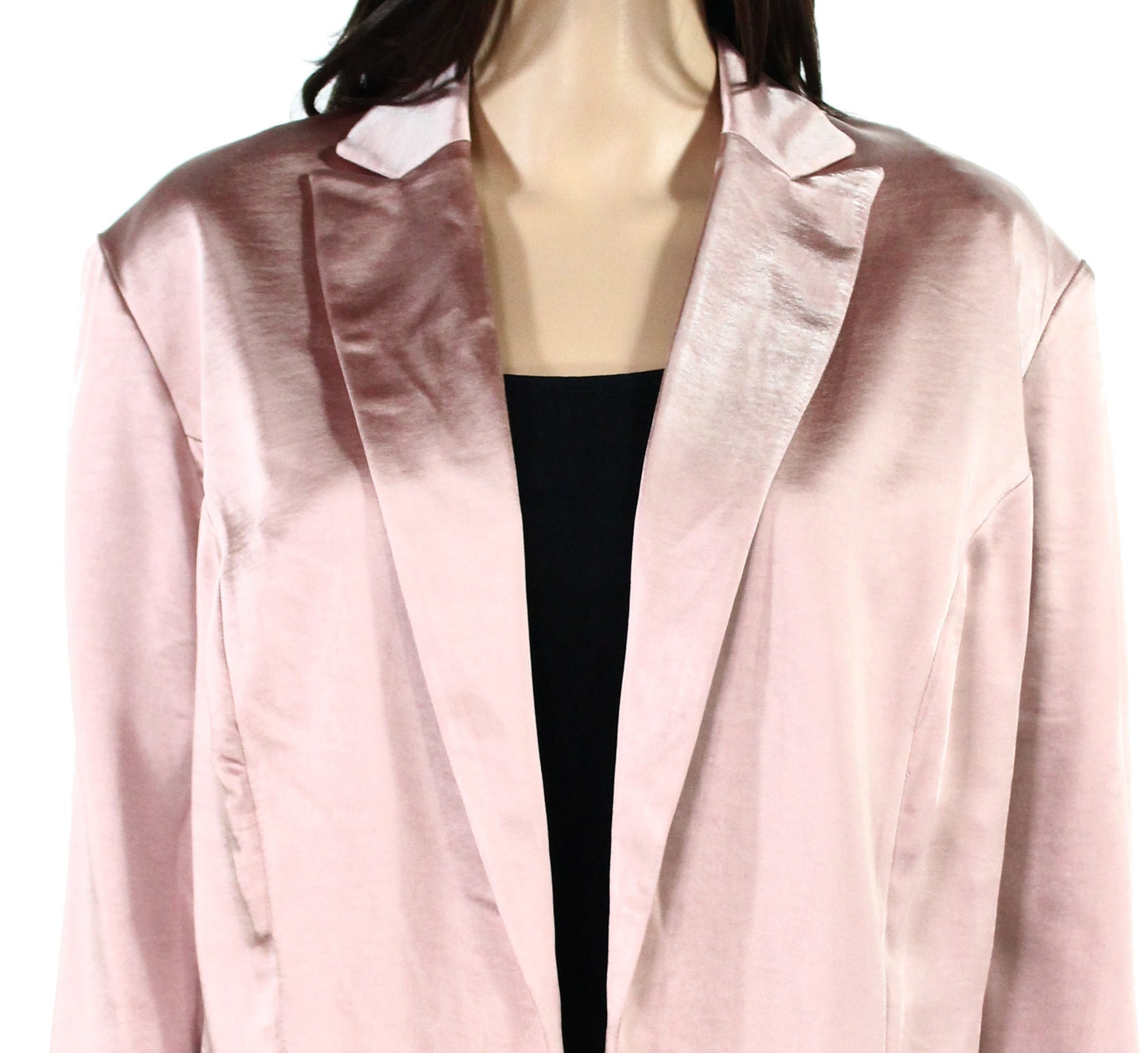 Blazer feminino plus size aberto frontal INC International Concepts rosa tamanho 3X