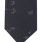 Gravata fina masculina de poliéster com textura abstrata e glitter, preta, tamanho único, da INC International Concepts