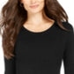 Vestido suéter canelado feminino Style &amp; Co, preto, tamanho PP