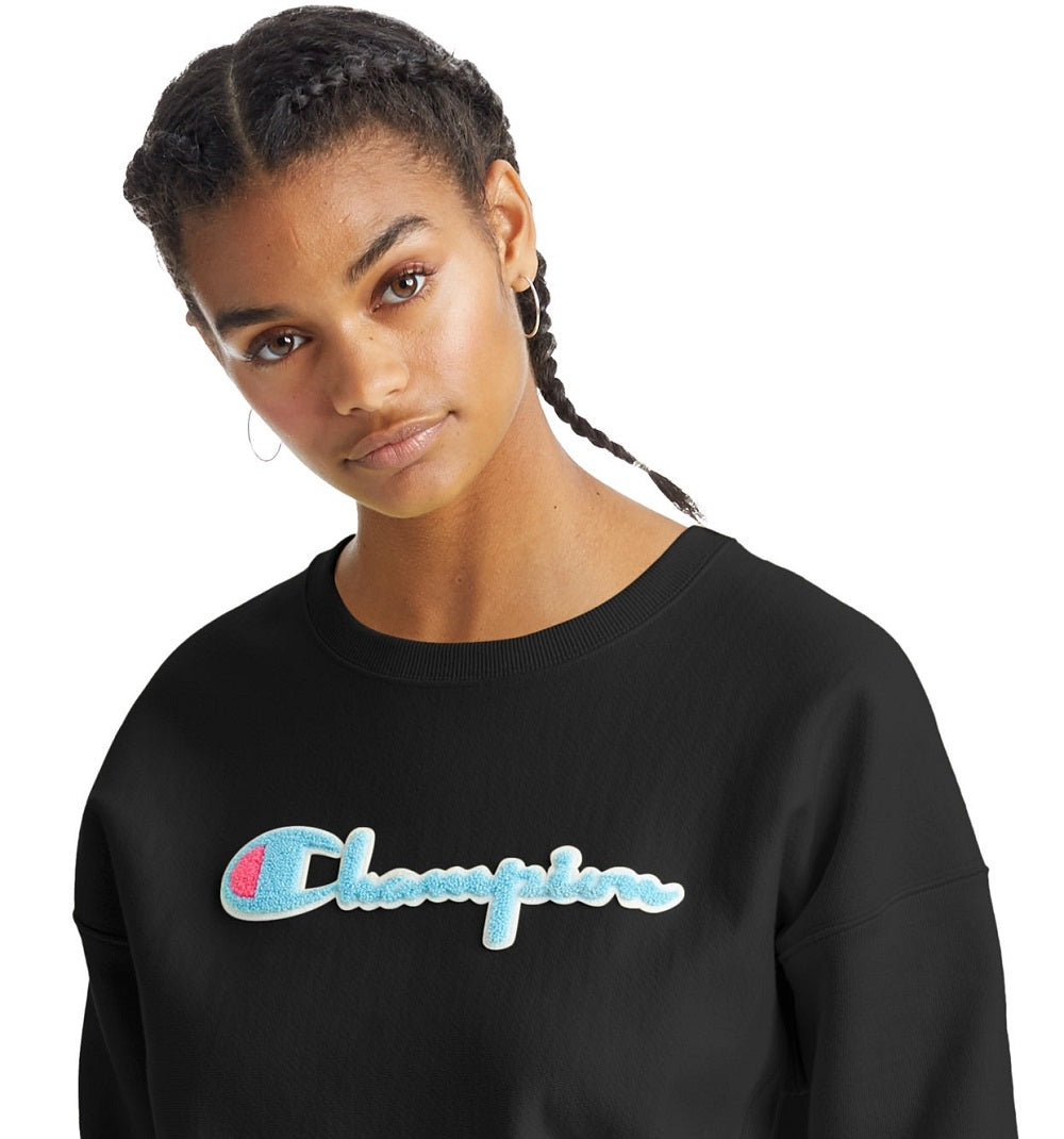 Moletom esportivo feminino Champion Fitness, preto, tamanho X-S