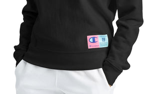 Moletom esportivo feminino Champion Fitness, preto, tamanho X-S
