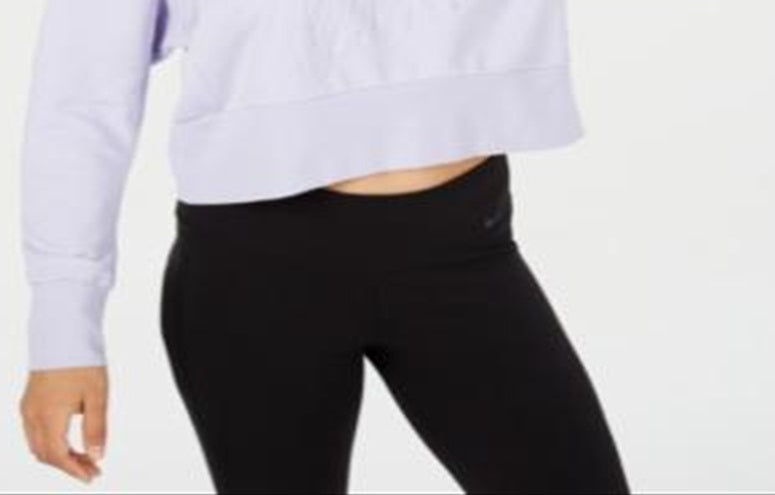 Camiseta Nike Get Fit Lux Crew Feminina Roxa Tamanho Médio