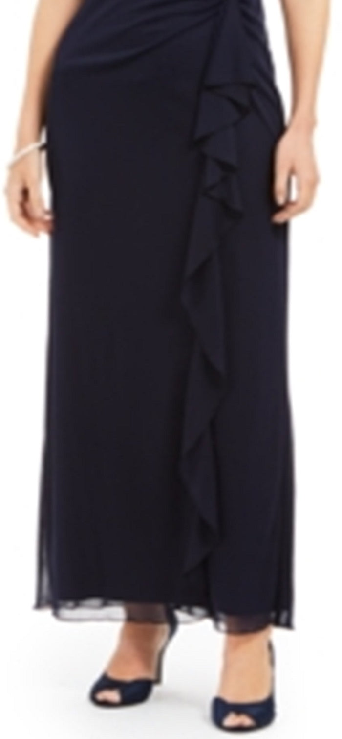 Vestido de renda feminino Connected, azul, tamanho 16