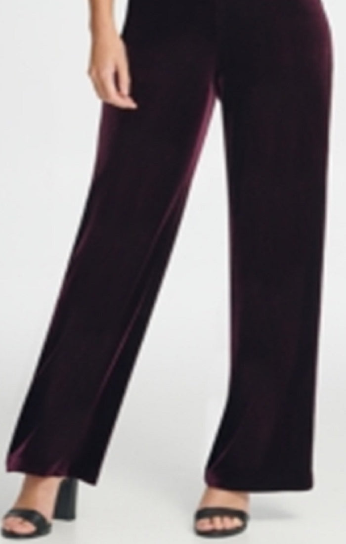 Macacão feminino DKNY com zíper e manga sino, decote em V, perna larga, roxo, tamanho 12