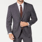 Terno masculino Marc New York Modern Fit Stretch Solid Cinza Tamanho 46